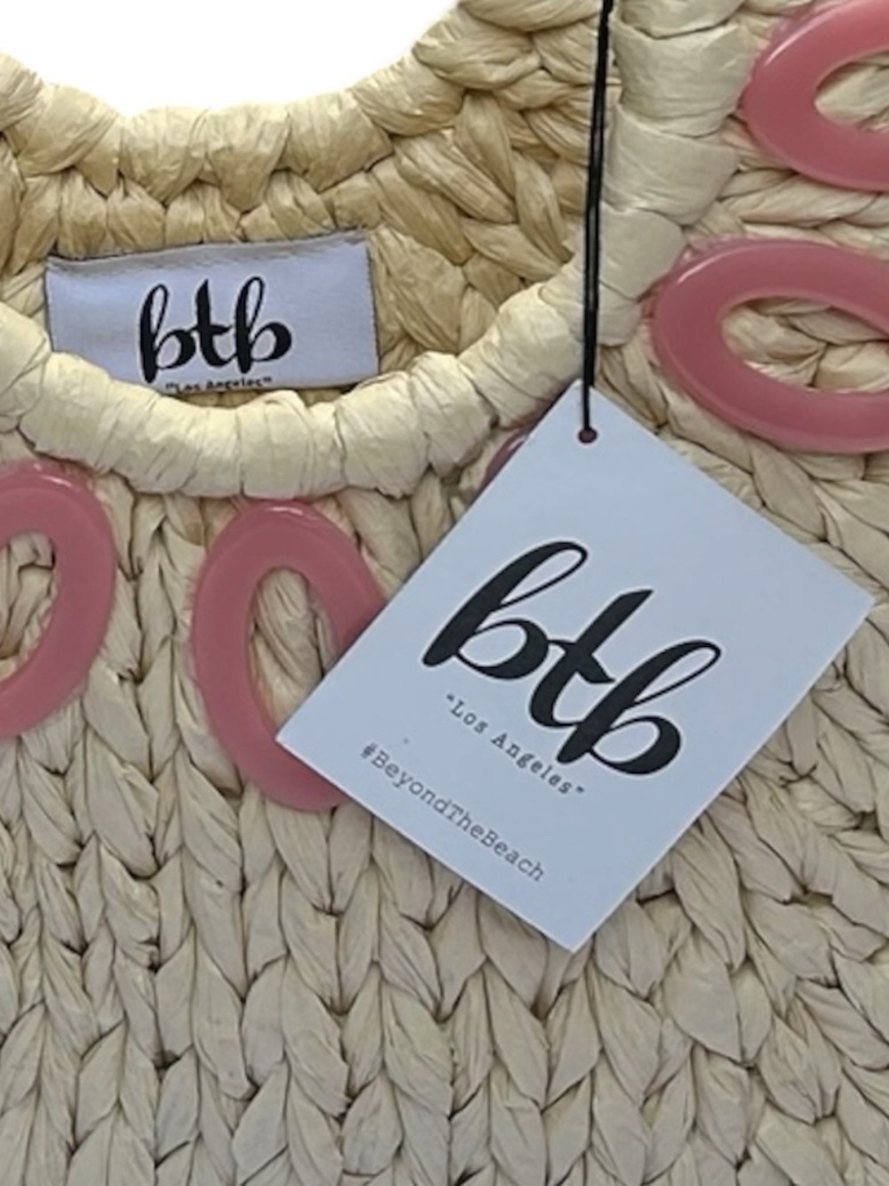 BTB LOS ANGELES Beyond The Beach Camille Straw Tote - Picture 8 of 8